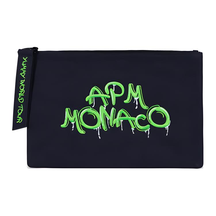 

Apm Monaco Женская холщовая сумка клатч синяя и зеленая, Blue & Green