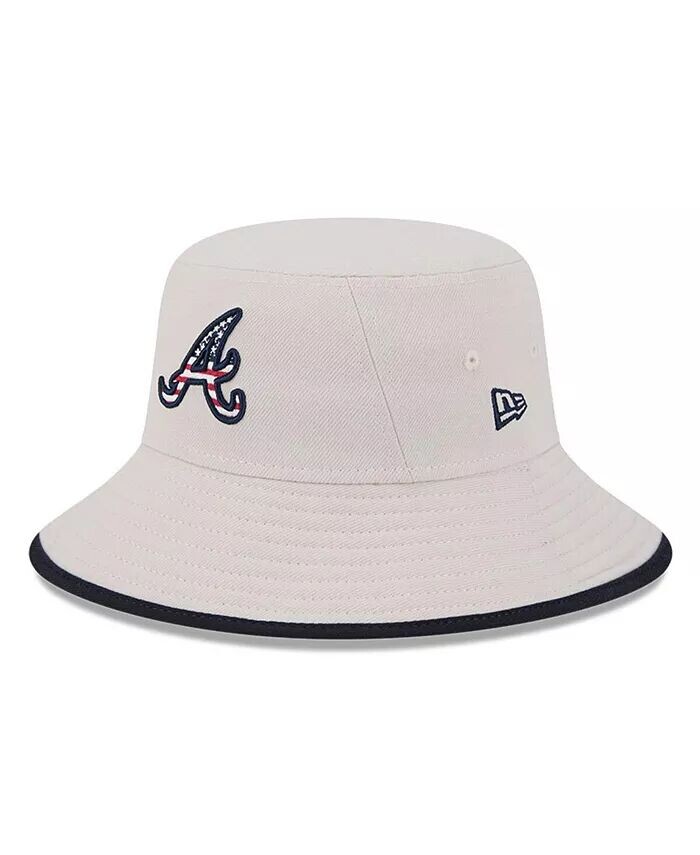 

Мужская панама цвета хаки Atlanta Braves 2024 Четвертого июля New Era