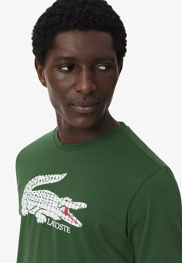 Футболка с принтом lacoste Lacoste, Vert Sapin — фото 4