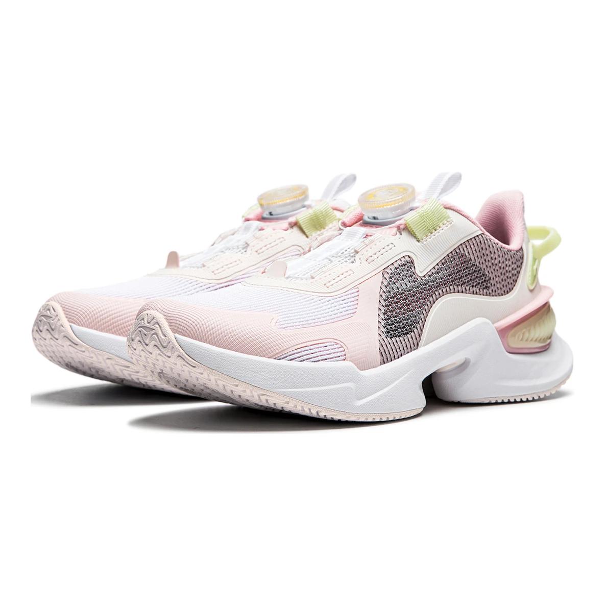Dragonfly Leap V2 Амортизирующие, износостойкие низкие повседневные детские кроссовки White Pink LINING YOUNG, Standard White/Light Rose Pink/Sweet Apricot Pink — фото 3