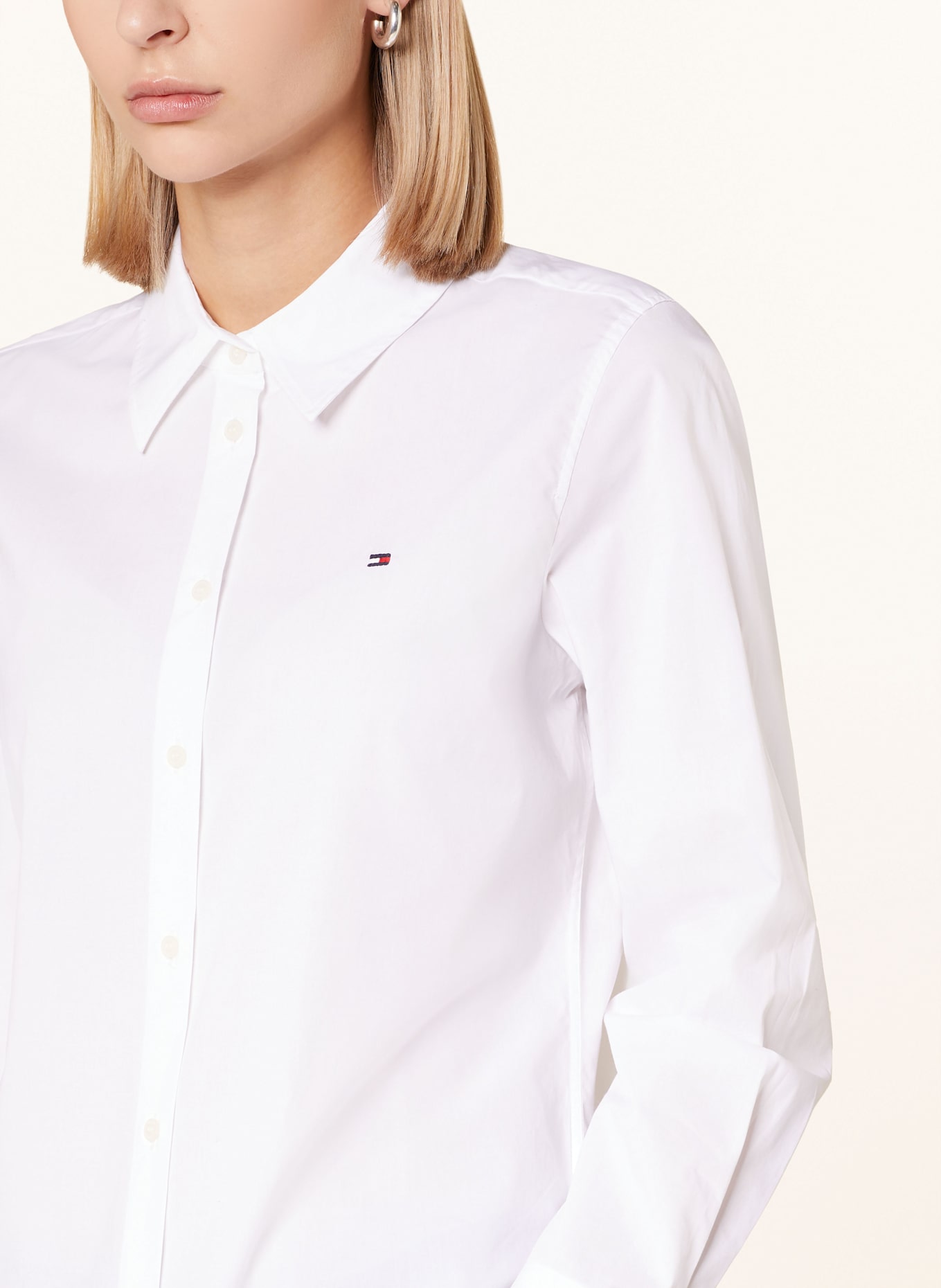 Рубашка блузка Tommy Hilfiger, белый — фото 4