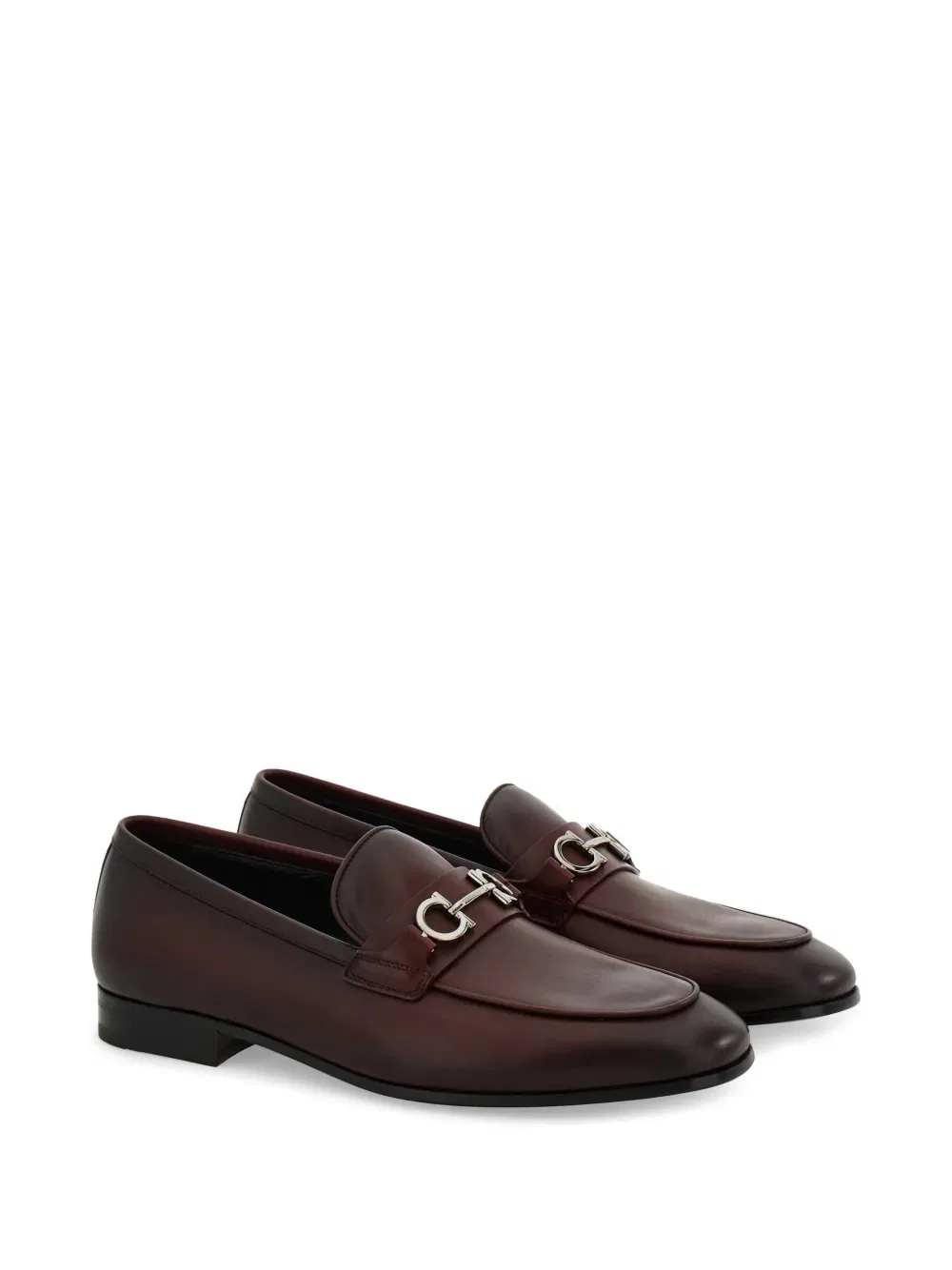 Лоферы с деталями Gancini Ferragamo, коричневый — фото 2