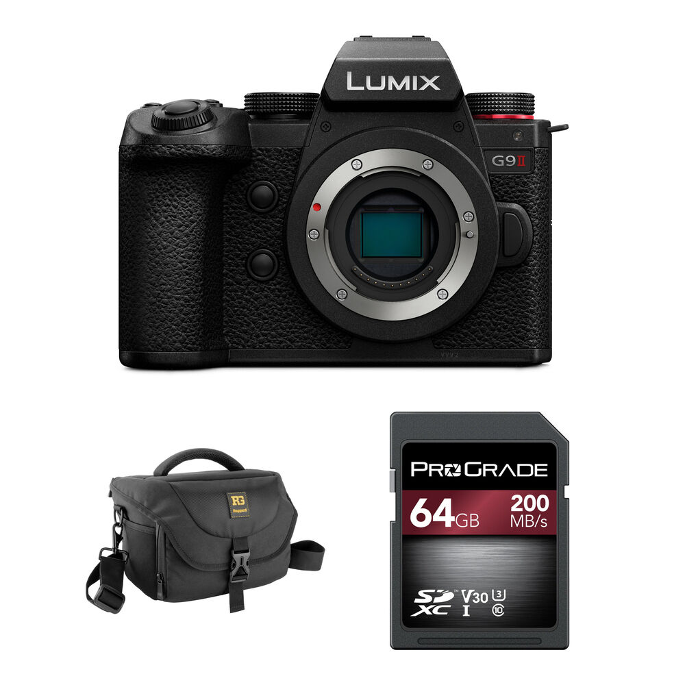 

Беззеркальная камера Panasonic Lumix G9 II Mirrorless Camera with Basic Bundle