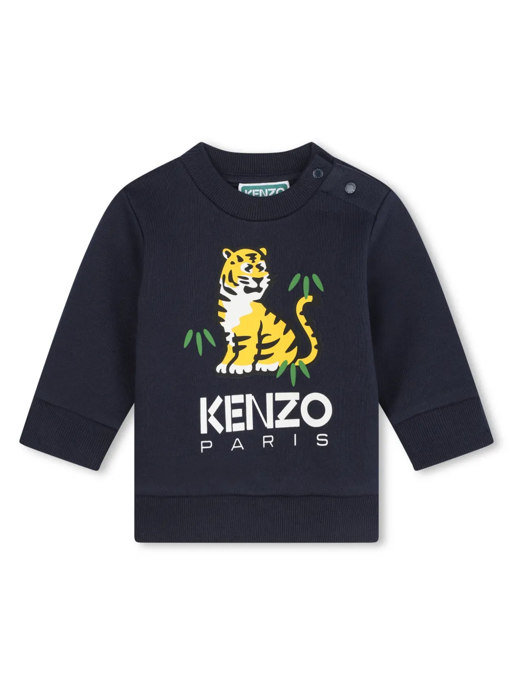 

Толстовка с принтом Kenzo Kids, синий