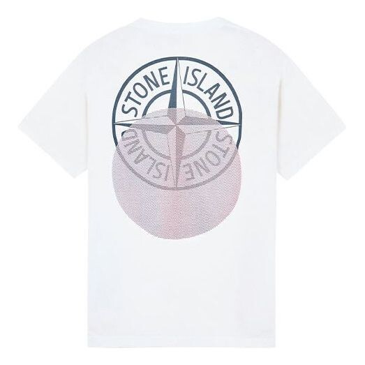 

Футболка tricromia three print t-shirt 'white' Stone Island, белый