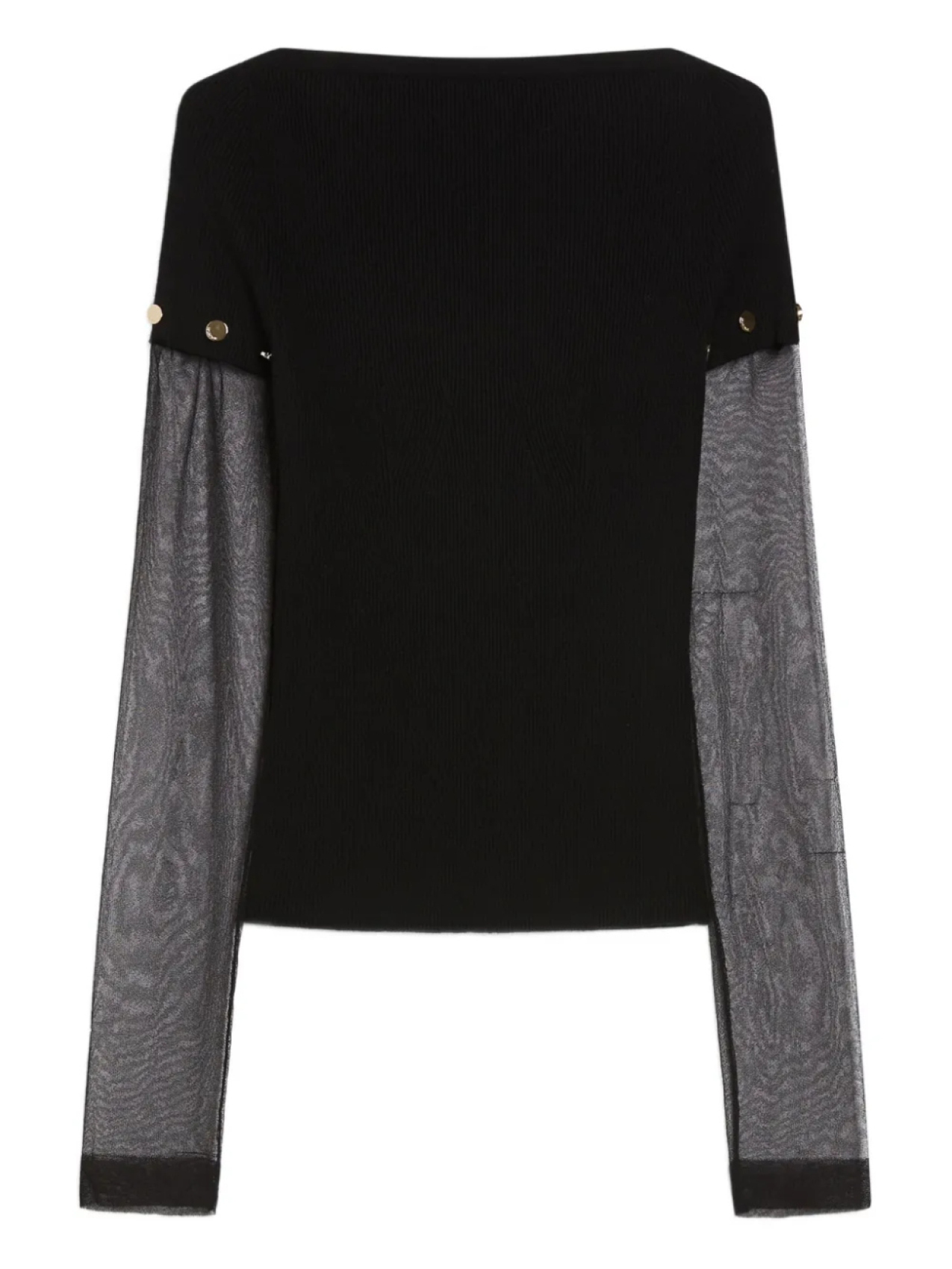 

Футболка Max Mara ribbed top, черный