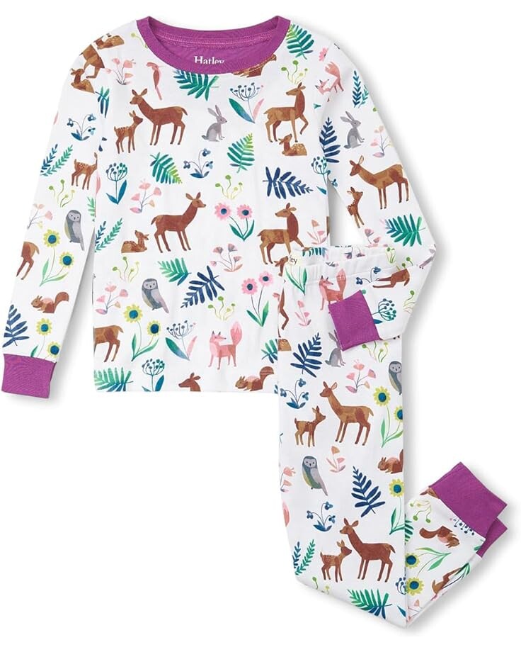 

Пижама Hatley Kids Soft Forest Cotton Pajama Set, цвет Natural