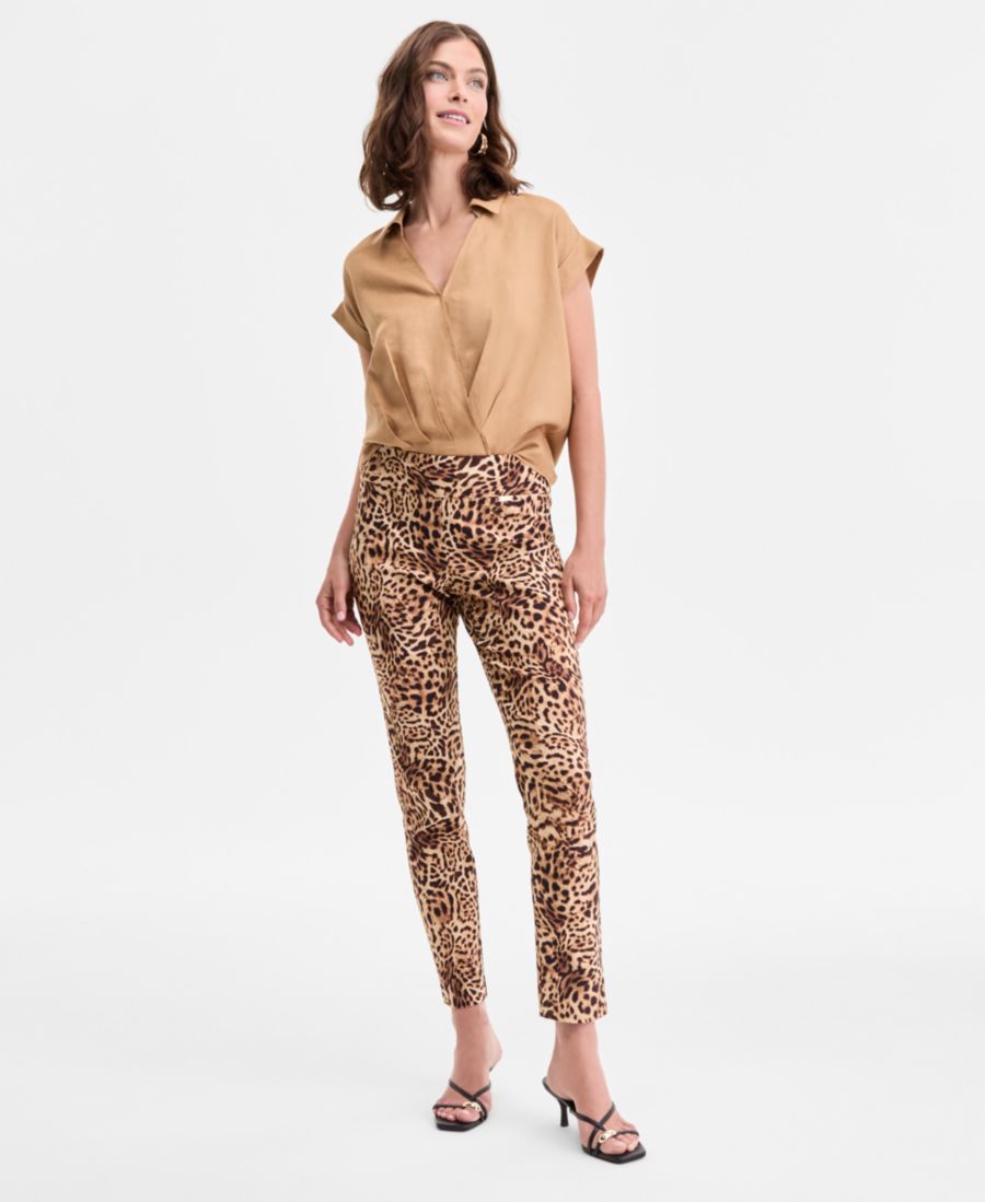 

Женские узкие брюки с леопардовым принтом INC International Concepts, Pheby Cheetah