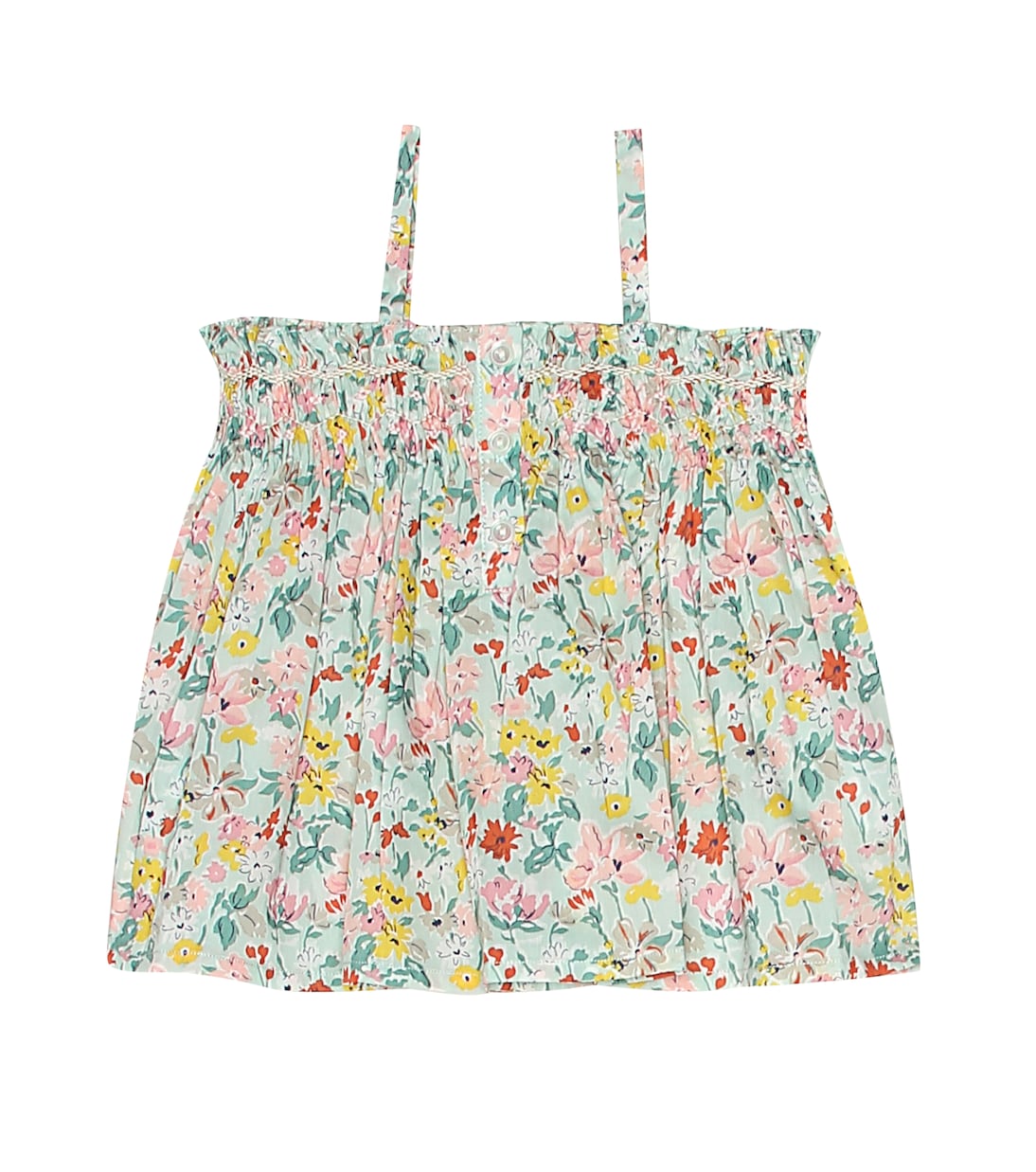 

Хлопковый топ с цветочным принтом Baby Abricot Bonpoint, Fleurs Vert Cla