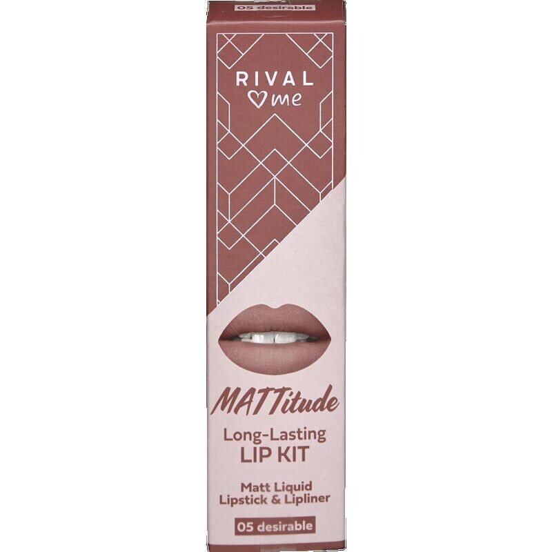 

Желателен набор для губ Mattitude Lip Kit 05 RIVAL loves me, 1 шт.