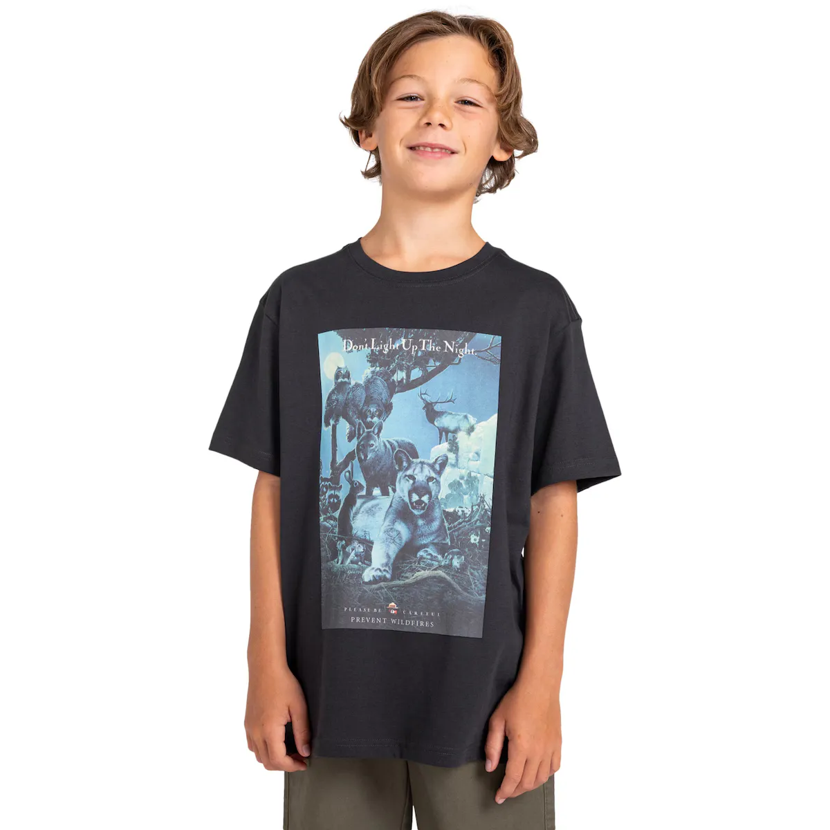 

Детская футболка Element x Smokey Bear Night Element, чёрный