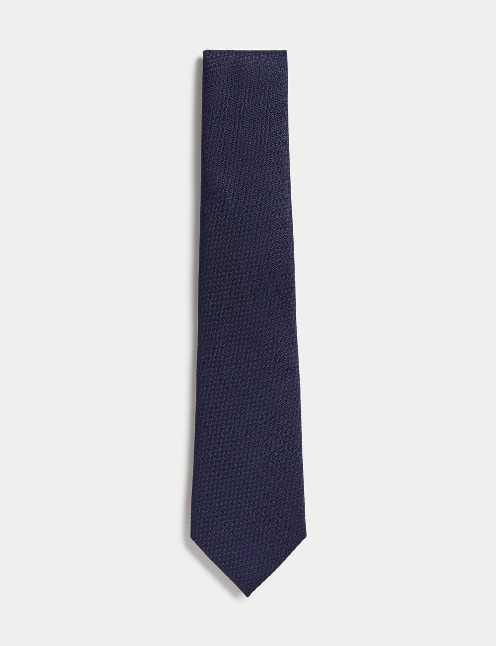 

Галстук из фактурного чистого шелка Marks & Spencer SARTORIAL, темно-синий