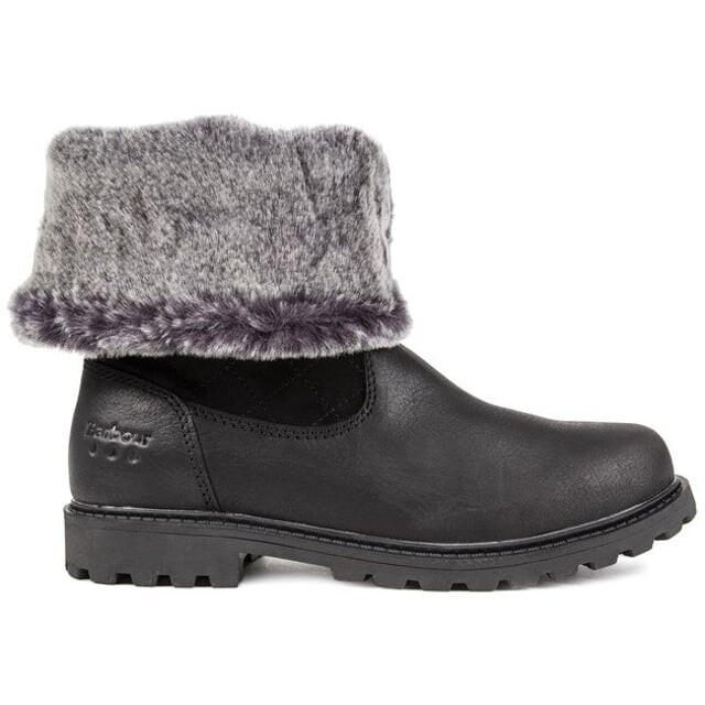 Ботинки женские Barbour Hareshaw короткие с мехом, черный