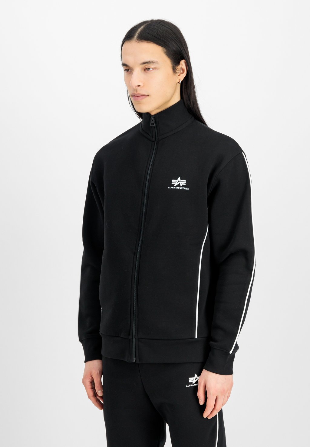 

Толстовка на молнии Alpha Industries, черный