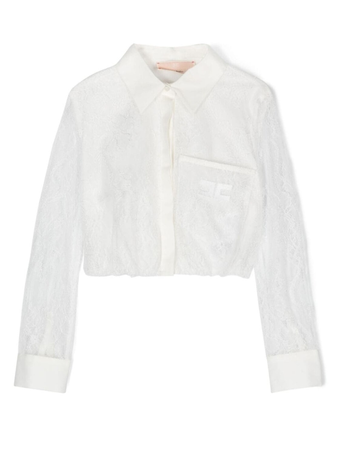 

Elisabetta Franchi La Mia Bambina кружевная блузка, белый