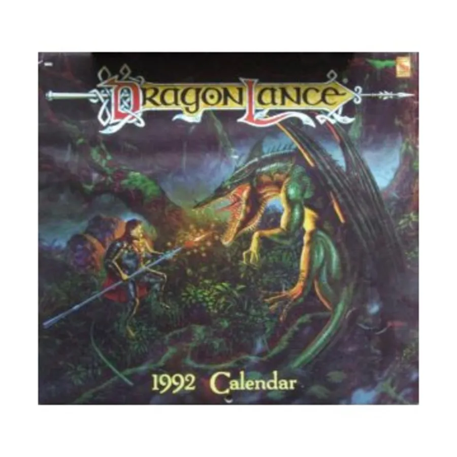 

Календарь Копья Дракона на 1992 год, Dragonlance - Calendars, Software & Miscellaneous