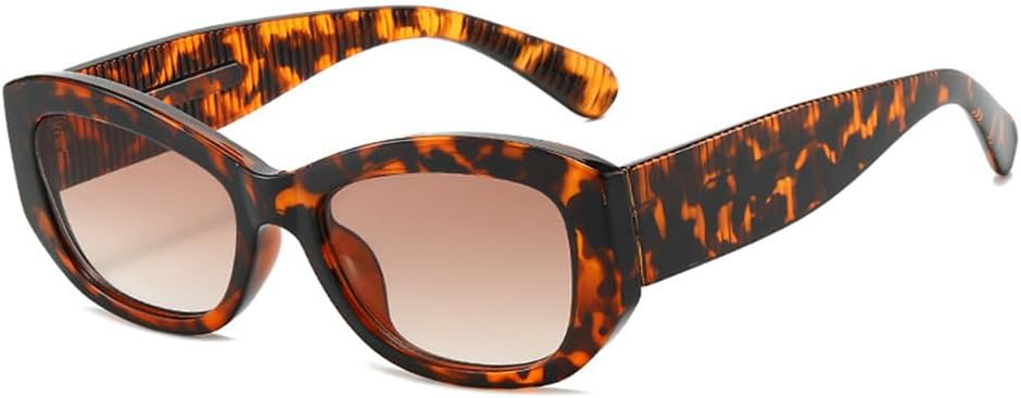 

Винтажные солнцезащитные очки 2027 года для женщин, градиентные линзы, защита от УФ-излучения UV400, мужские солнцезащитные очки в стиле панк MTZJH, Leopard Tea Gradient