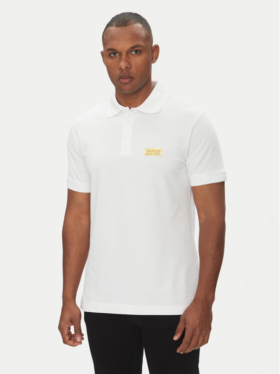 

Рубашка поло стандартный крой 78GAGT08 Versace Jeans Couture, белый