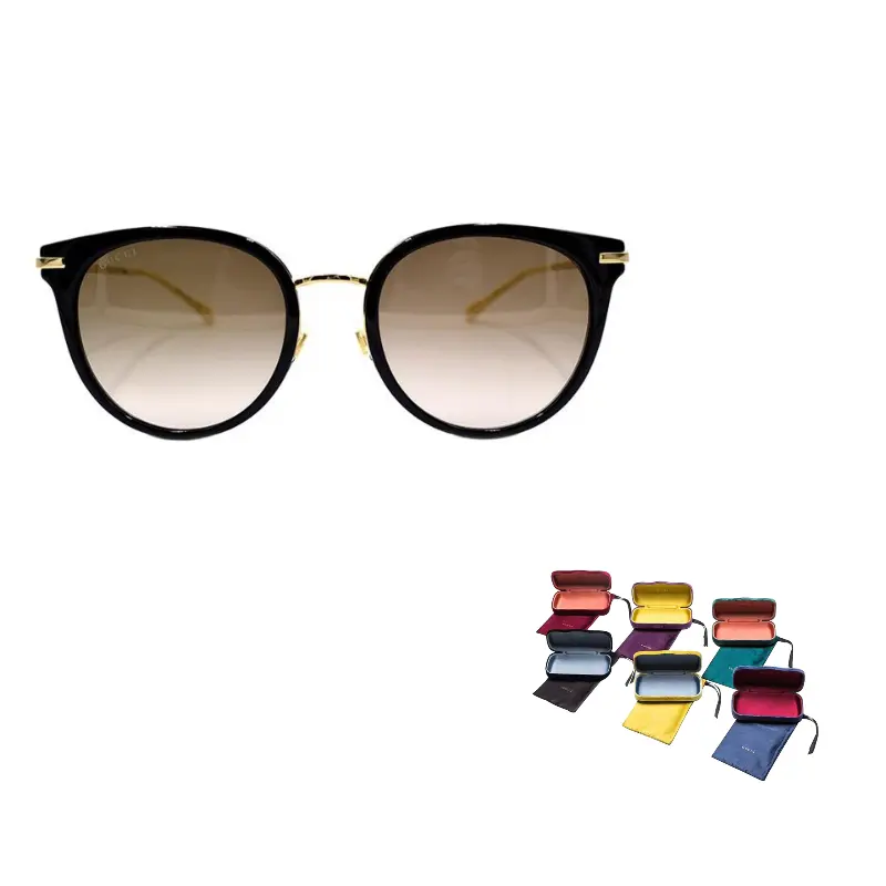 

GUCCI Лошадиный удил 1955 Солнцезащитные очки женские, Black Gold/Tea Brown Gradient