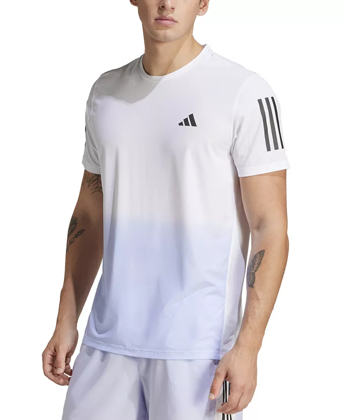 

Мужская футболка Own The Run CLIMACOOL с цветными блоками adidas, белый