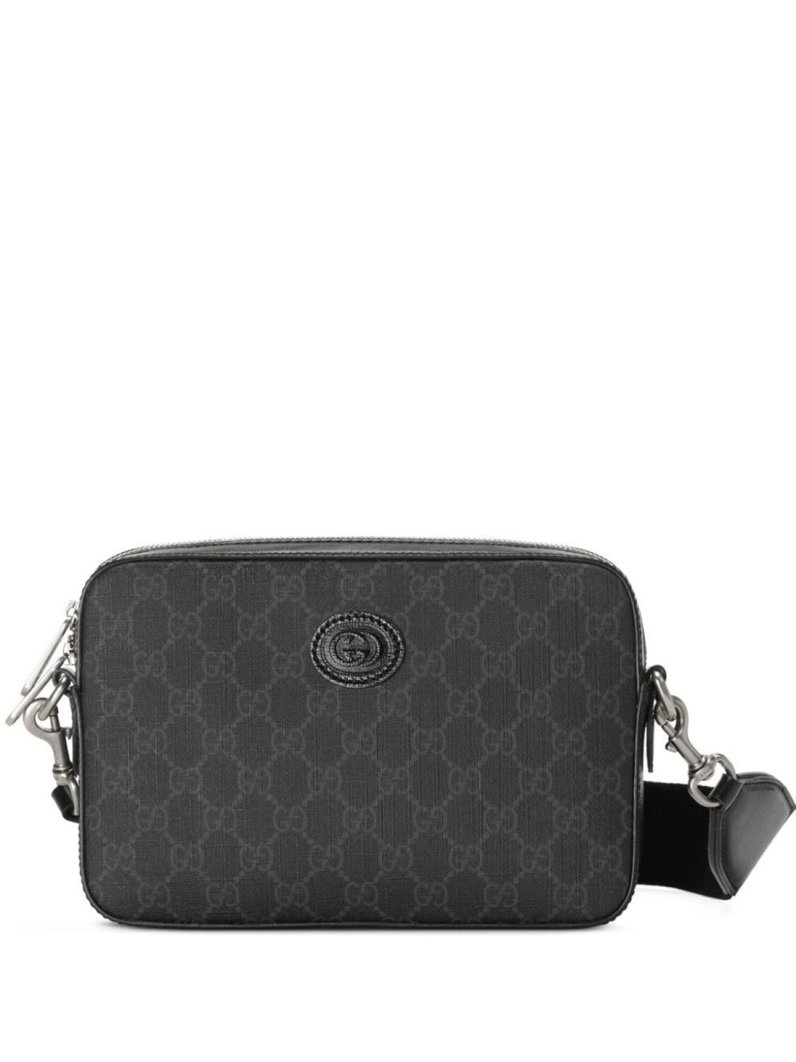 

Gucci сумка на плечо с узором GG Supreme, черный