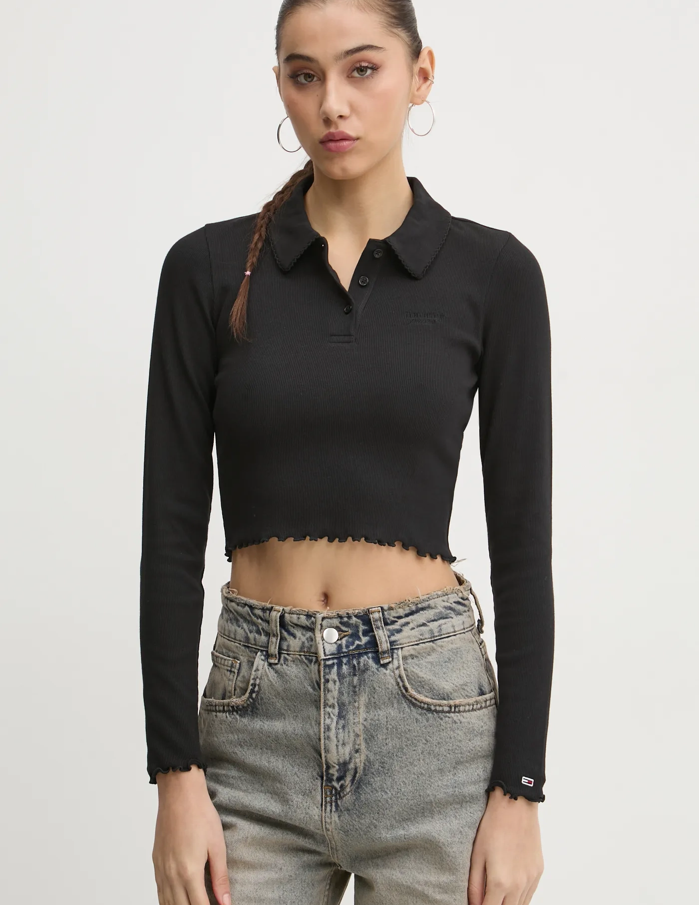 

Футболка с длинным рукавом Tommy Jeans, черный
