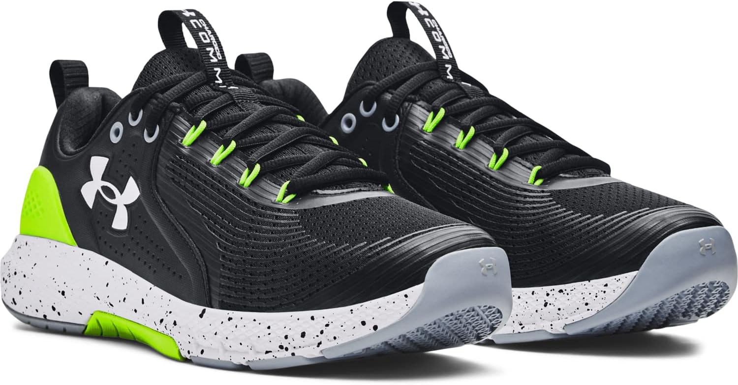 Under Armour мужские кроссовки Charged Commit Tr 3, (006) Black/Lime Surge/White — фото 3