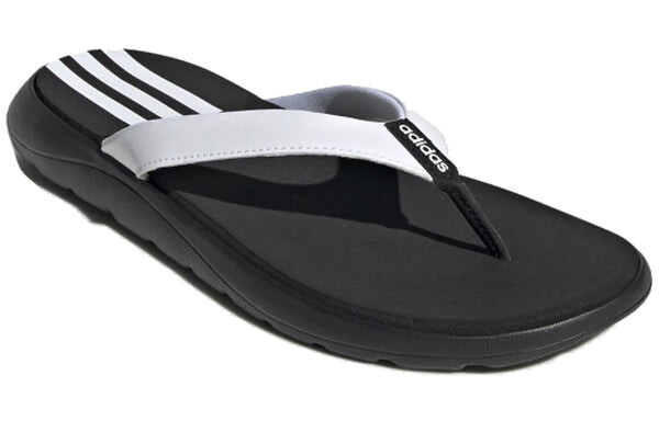 Тапочки comfort flip flop 'core black' Adidas, черный — фото 2