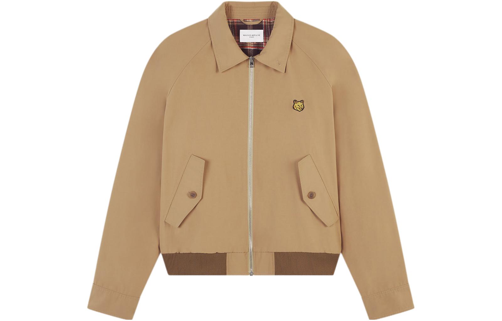 

Куртка Harrington с нашивкой Fox Head от Maison Kitsuné Maison Kitsune, бежевый