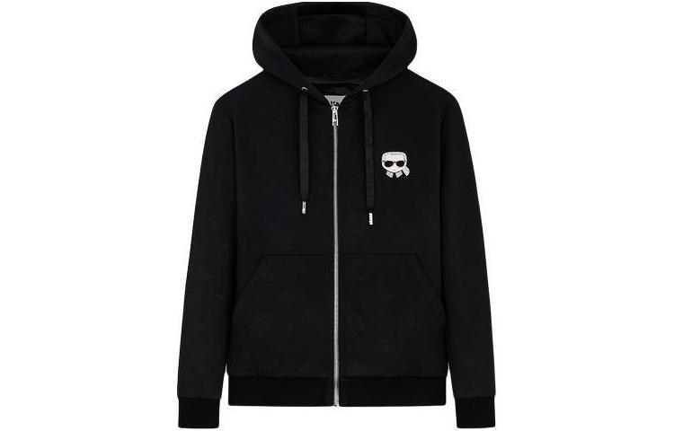 

KARL LAGERFELD / Karl Lagerfeld Jeans Иконик Карл худи, Black