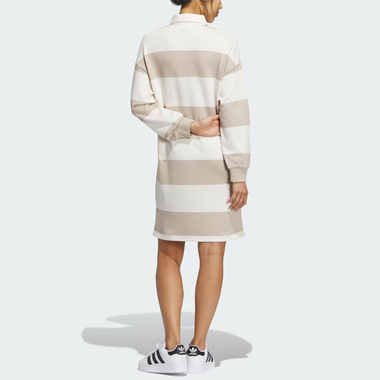 Платье с длинными рукавами женское Wonder бежевое Adidas Originals — фото 3
