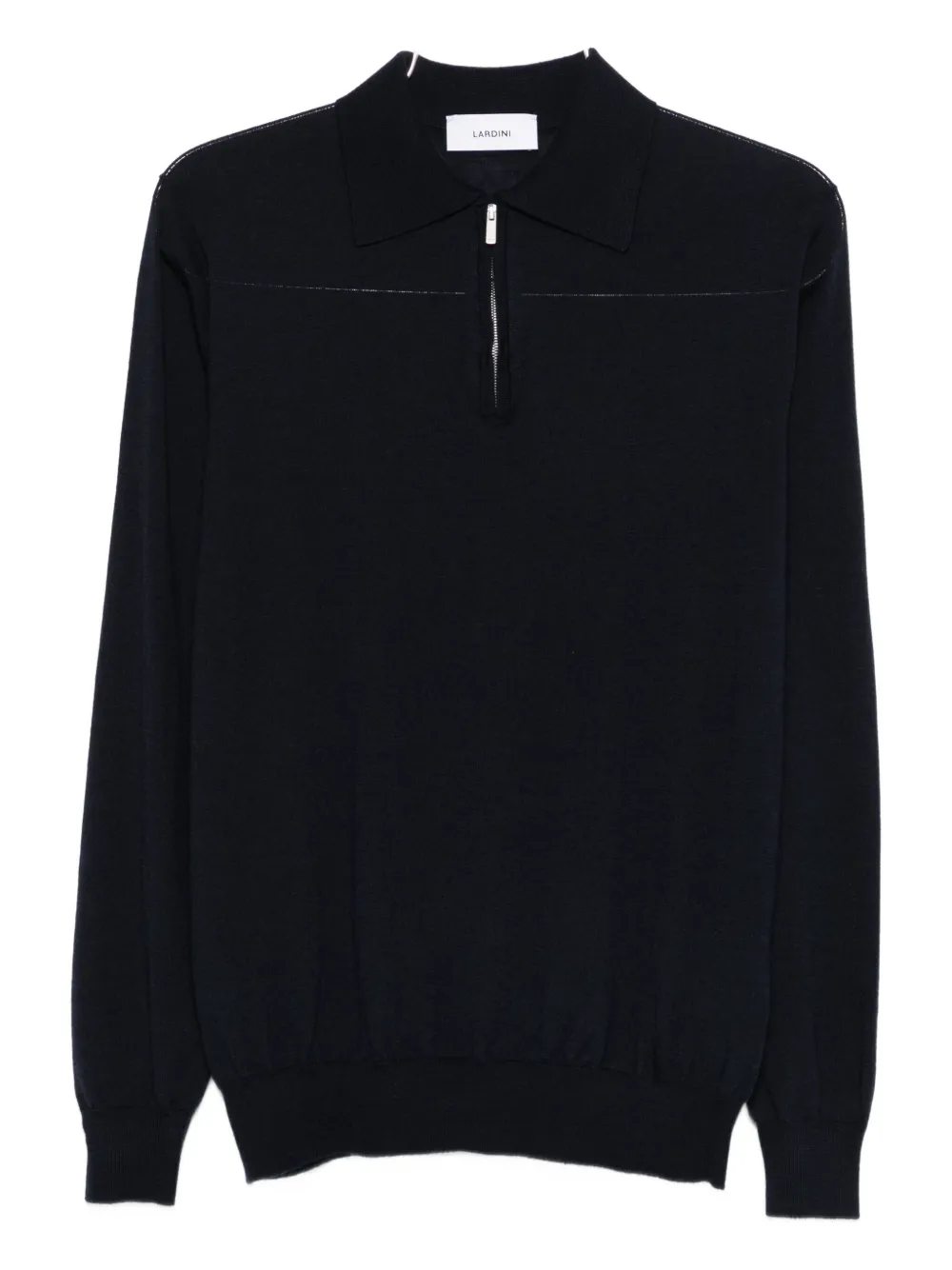 

Поло на молнии Lardini, черный