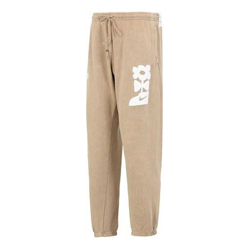 

Брюки sportswear washed french terry black jogger pants 'khaki' Nike, хаки