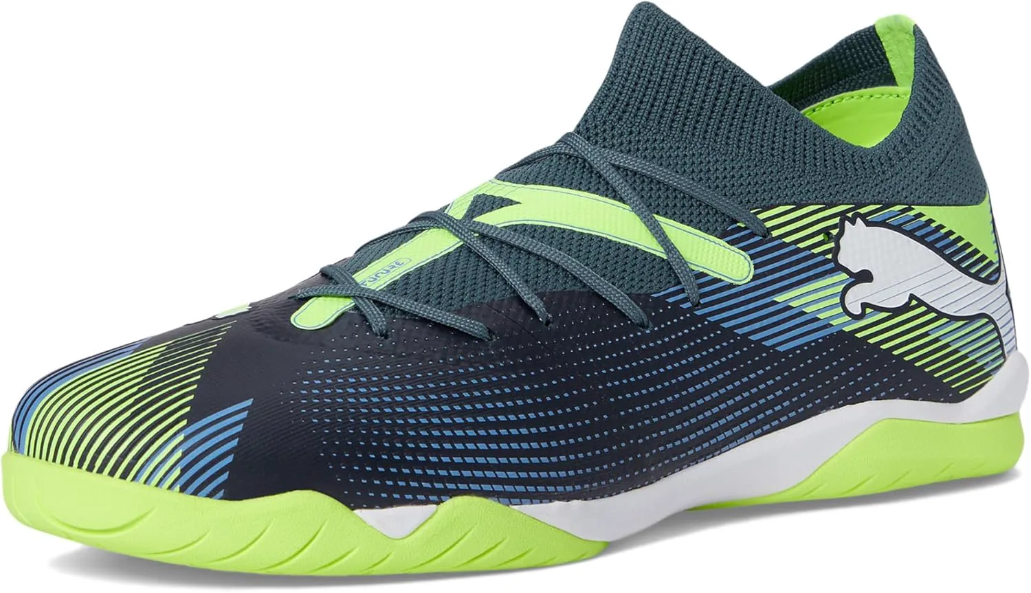 Мужские футбольные бутсы Puma Future 7 Match It, серый/белый — фото 3