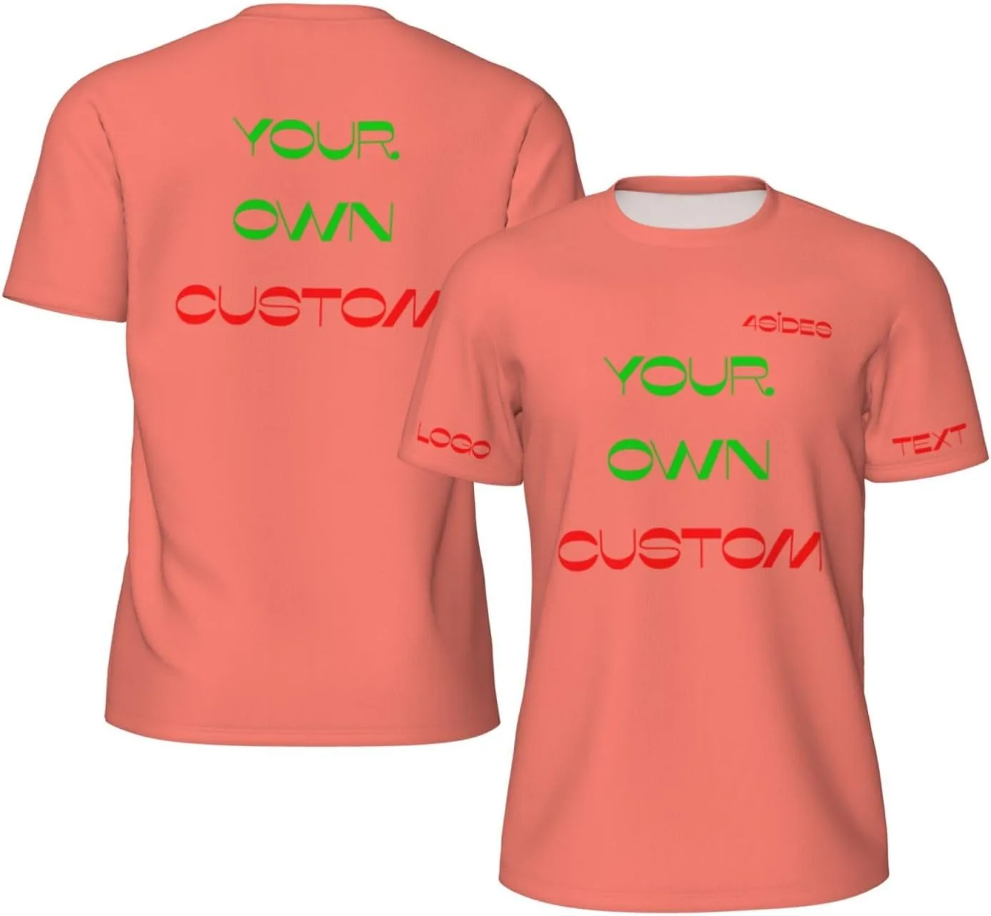 

Футболка Custom с принтом на 4 сторонах