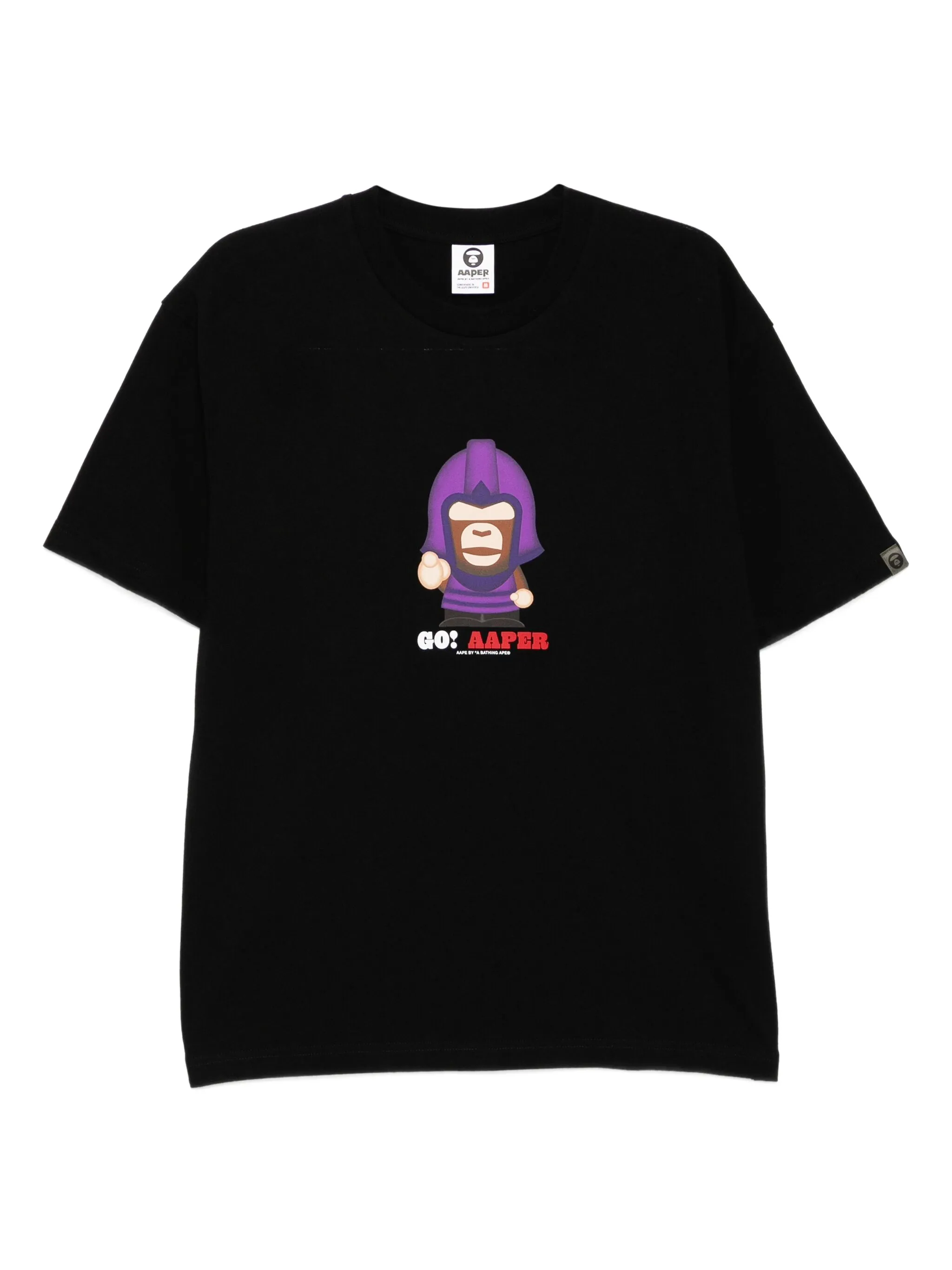 

Футболка с графичным принтом Aape By A Bathing Ape, черный