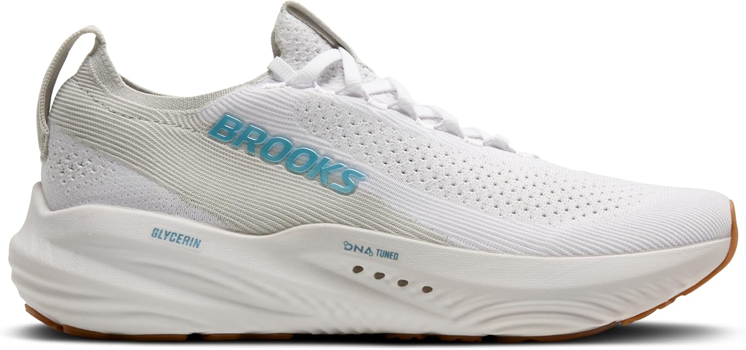 Мужские кроссовки Brooks Glycerin Stealthfit 22 нейтральные для бега, белый/синий — фото 2