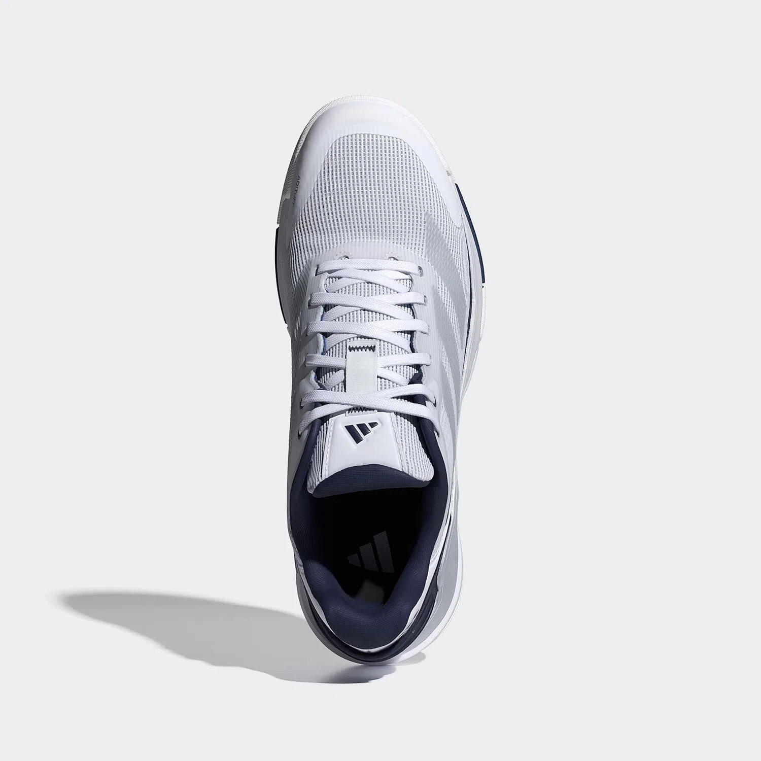 Мужские кроссовки Adidas Crazyquick Lightstrike для падела, Ftwr White Silver Met Dark Blue — фото 3