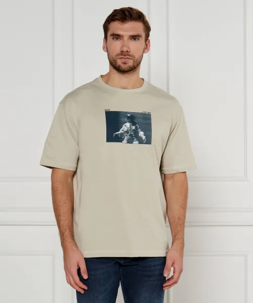 

Футболка астронавта Relaxed fit Boss Orange, бежевый