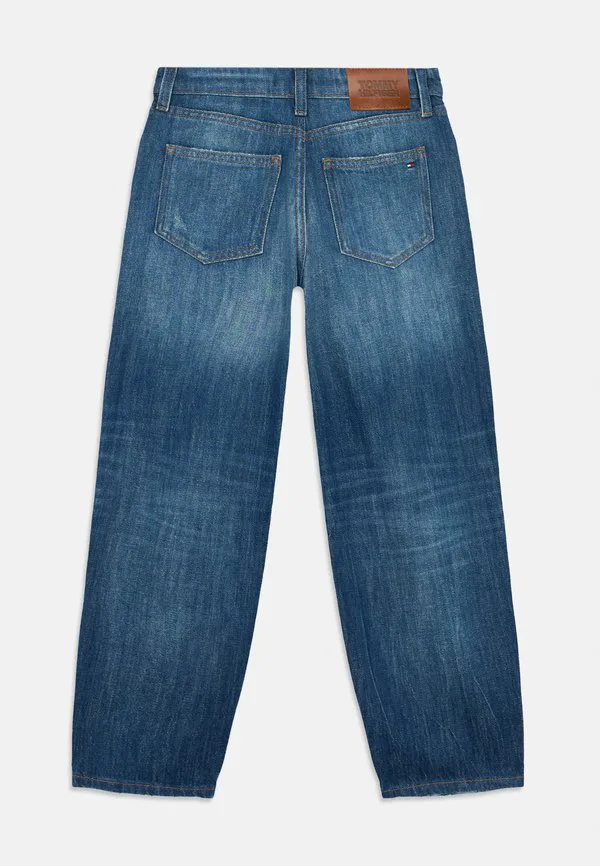 Потертые, выцветшие, зауженные джинсы прямого кроя. Tommy Hilfiger, Dark Blue — фото 2