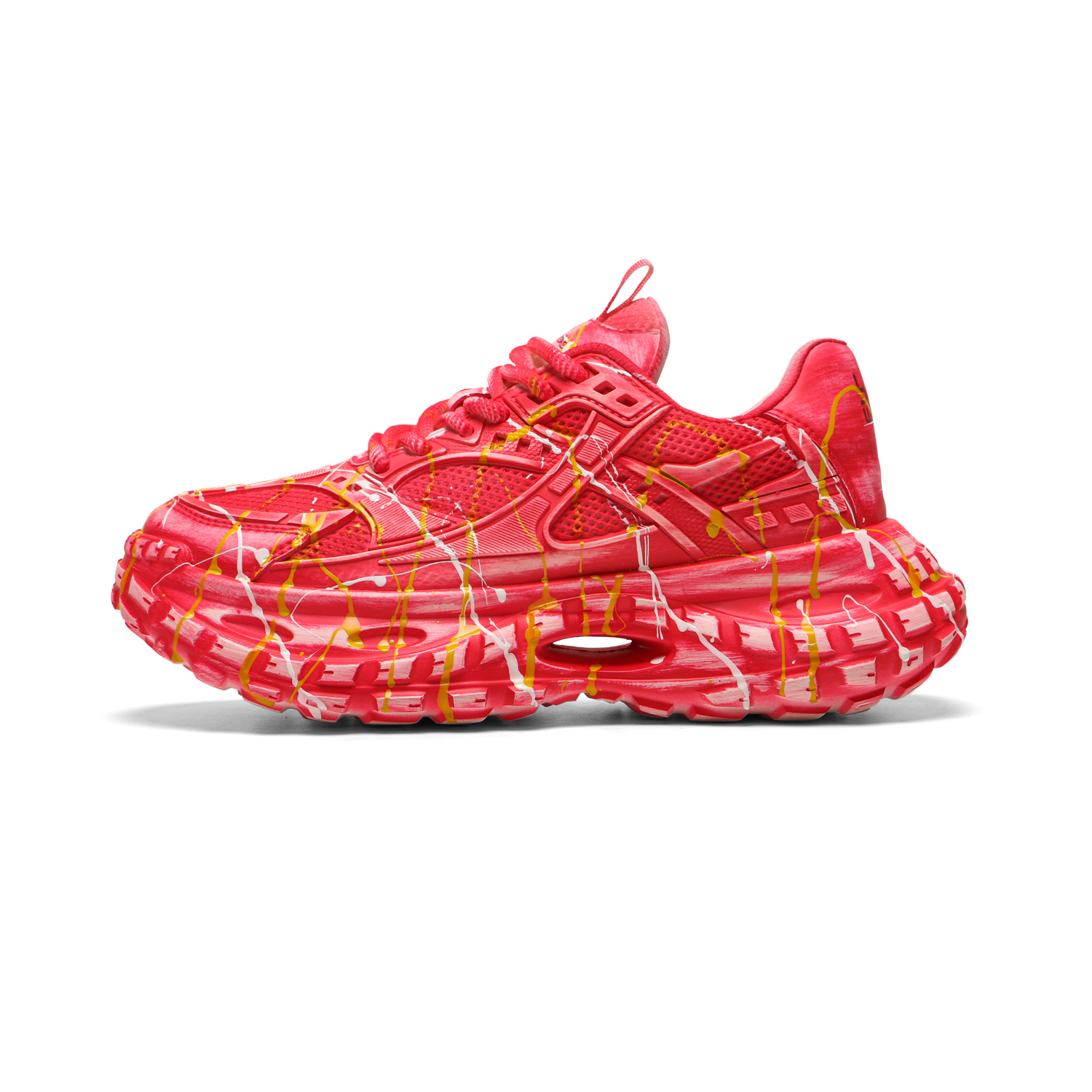 

Meixi Мужские массивные кроссовки лоу-топ в кораллово-красном цвете, цвет Coral Red