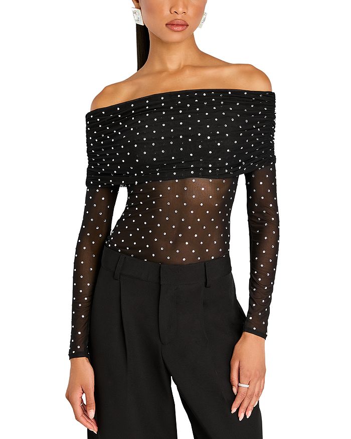 

Топ Oriana Mesh Retrofete, черный