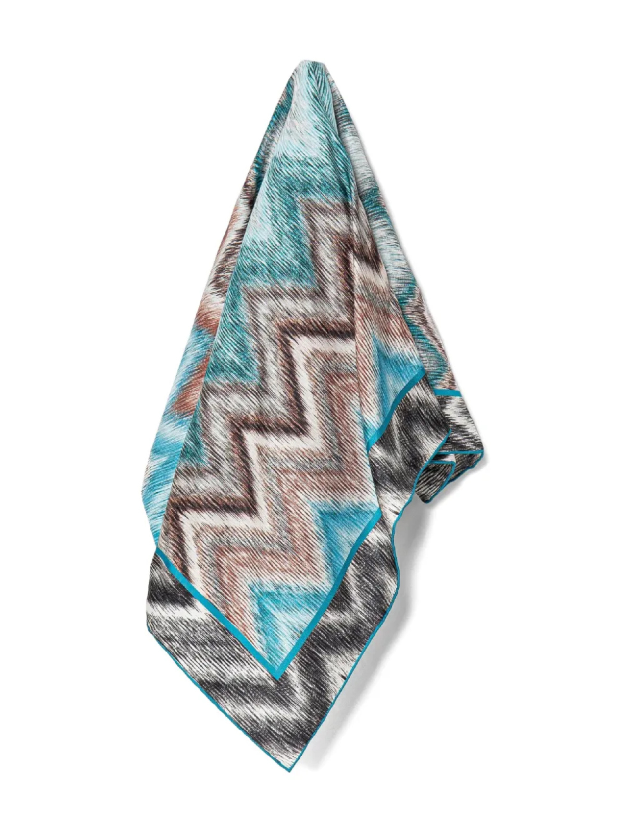 

Шарф с зигзагообразным узором Missoni, синий