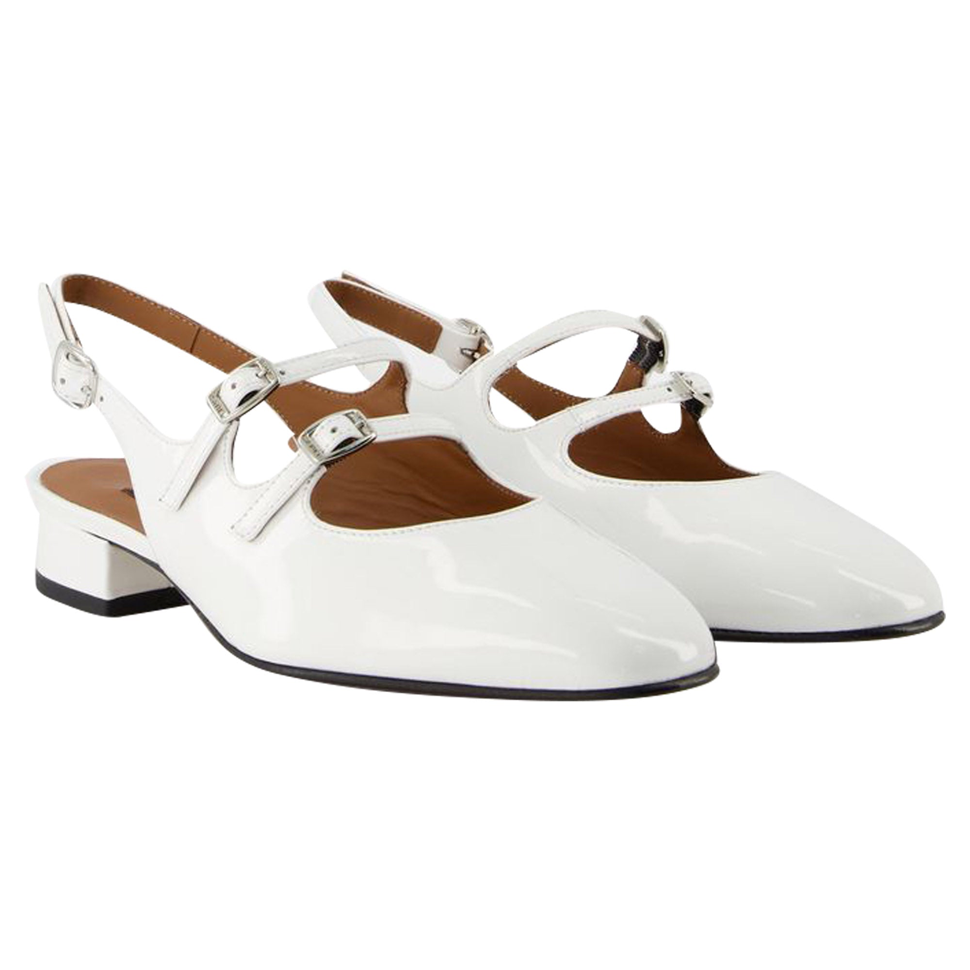 Туфли Peche Pumps - Carel - Белые - Лакированная кожа Carel Paris — фото 2