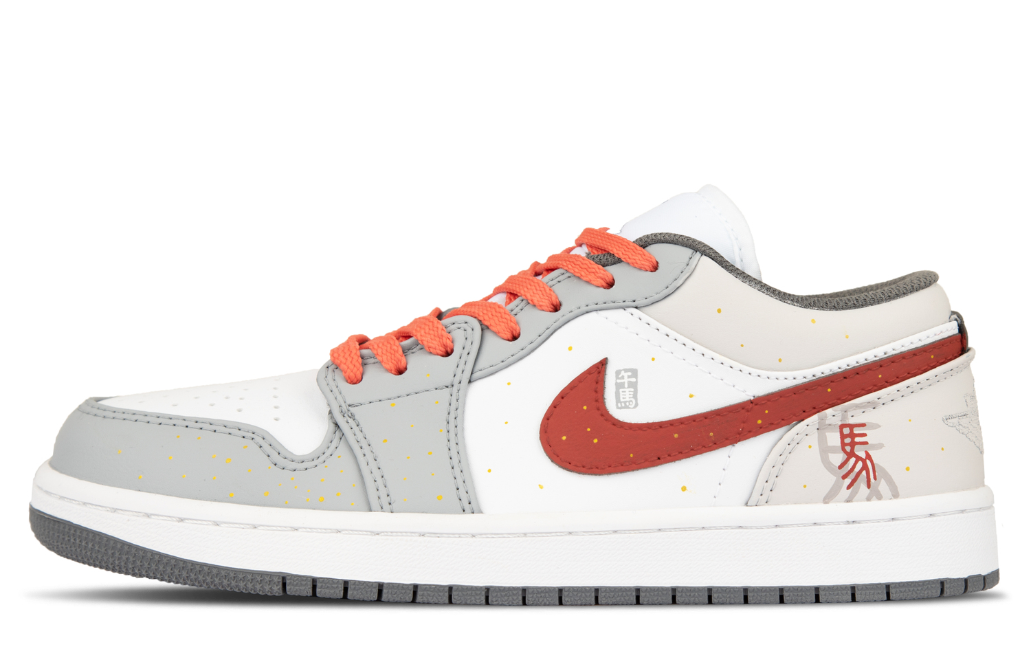 

Jordan Кроссовки Air 1 Leather Cushioning Low top Basketball Shoes Unisex Gray