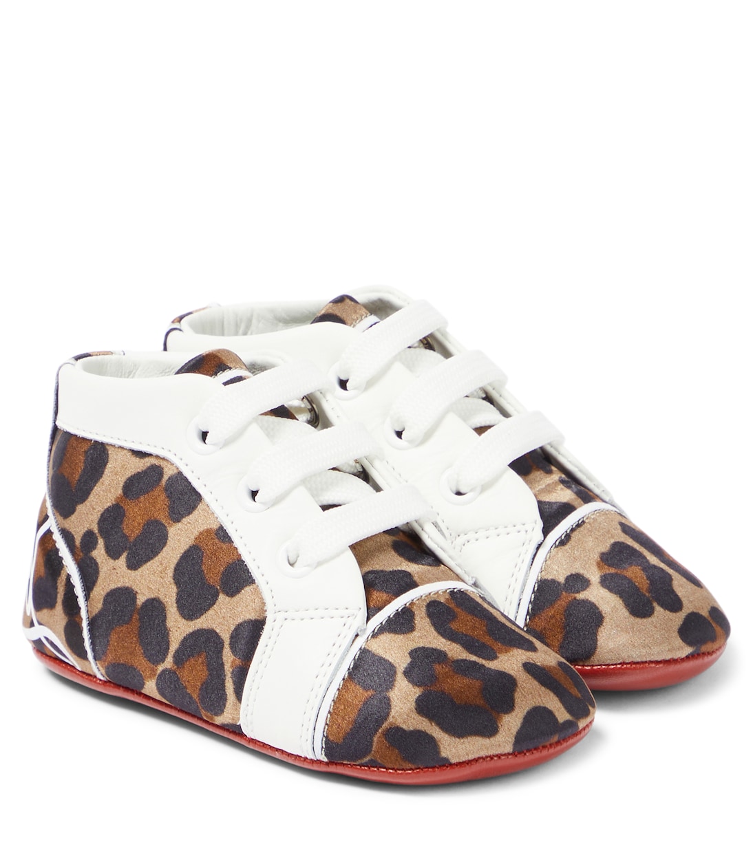 

Детские кеды Funnytopi с леопардовым принтом Christian Louboutin Kids, коричневый