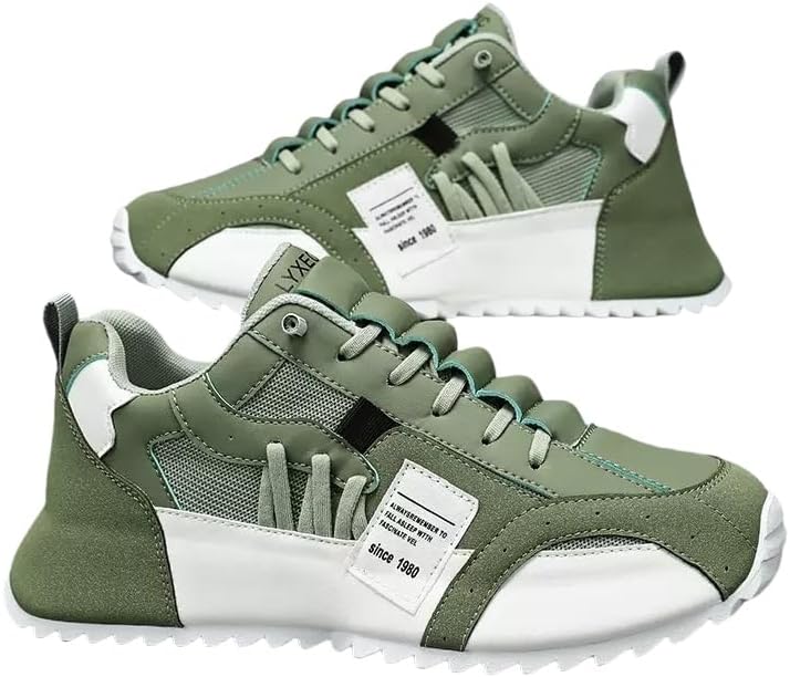 

Мужские удобные модные кроссовки на шнуровке- дышащая сетка и прочная подошва для ходьбы, беговых пробежек и кемпинга в любое время года Minlaidian