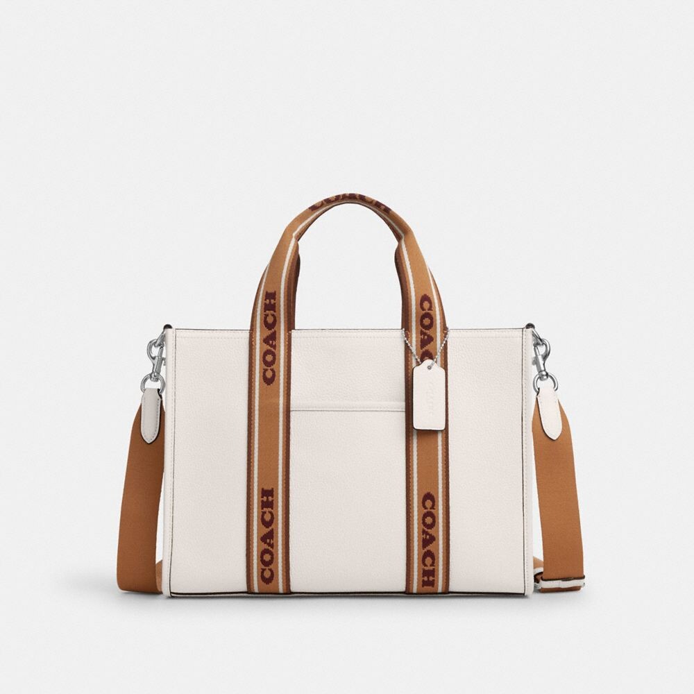 

Сумка тоут COACH Smith Tote, серебряный/шелковый мульти