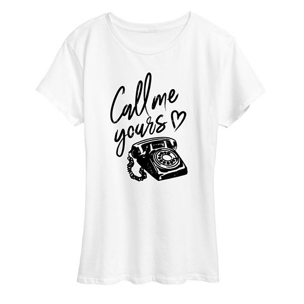 

Футболка с принтом Women's call me yours Licensed Character, White, Белый, Футболка с принтом Women's call me yours Licensed Character, White