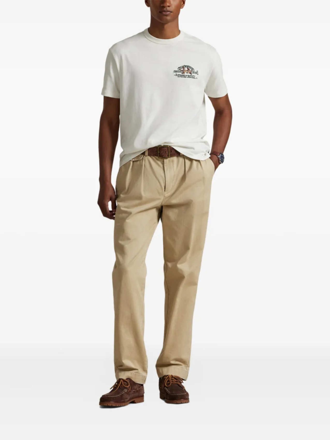 Polo Ralph Lauren футболка с вышивкой, белый — фото 2
